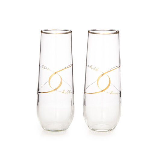 stemless champagne flutes