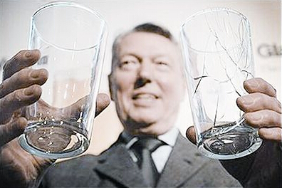 Incassable pinte verre