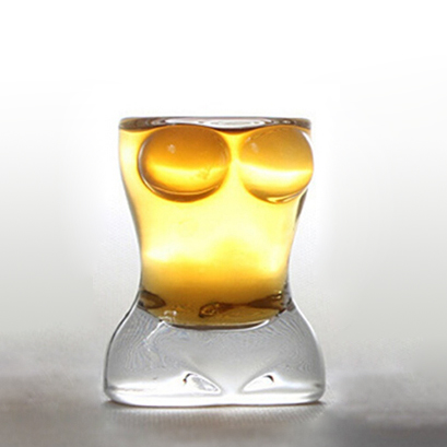 1 oz shot glass femme forme lunettes de lunettes de vin sexy sexy en gros