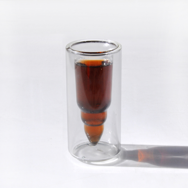 2016 nuovo vetro personalizzati popolare birra boccale doppia parete creativa colpo di vetro di birra vetro all'ingrosso