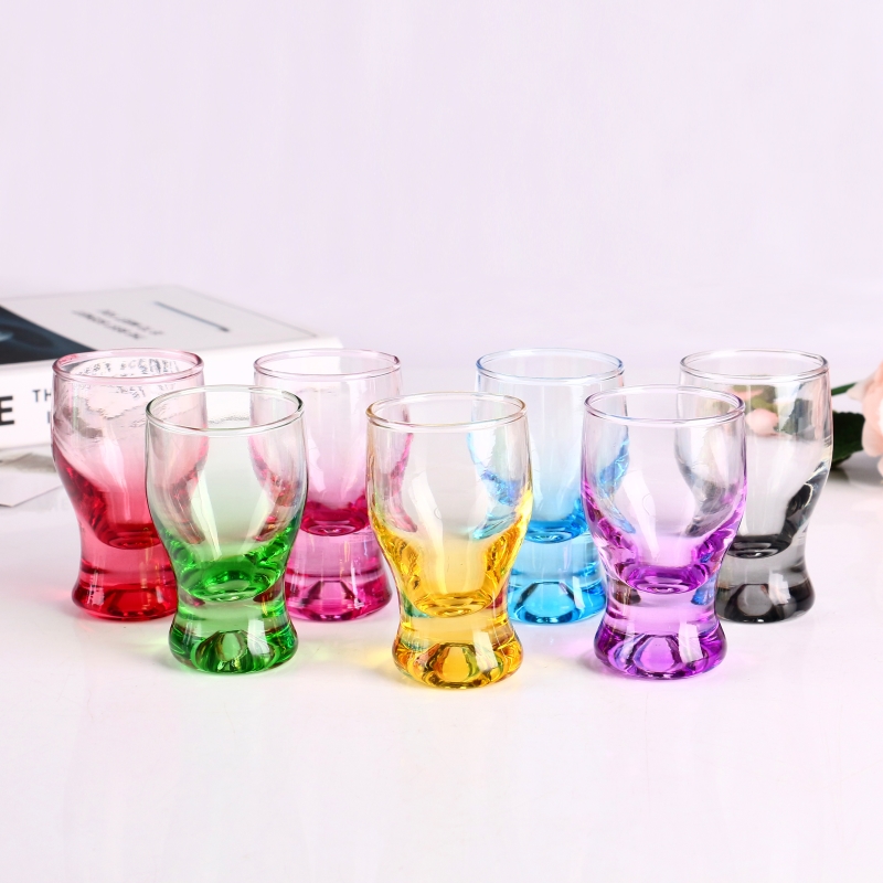 2oz/60ml Heavy Base Colored Sublimation Shot Glasses