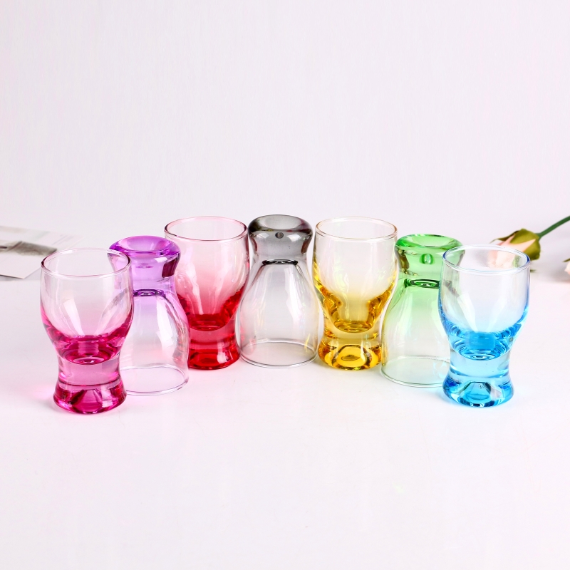 2oz/60ml Heavy Base Colored Sublimation Shot Glasses
