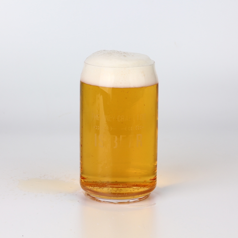 Amazon Hot Selling Beer Can Shaped Glasses Cup 16oz In Stock