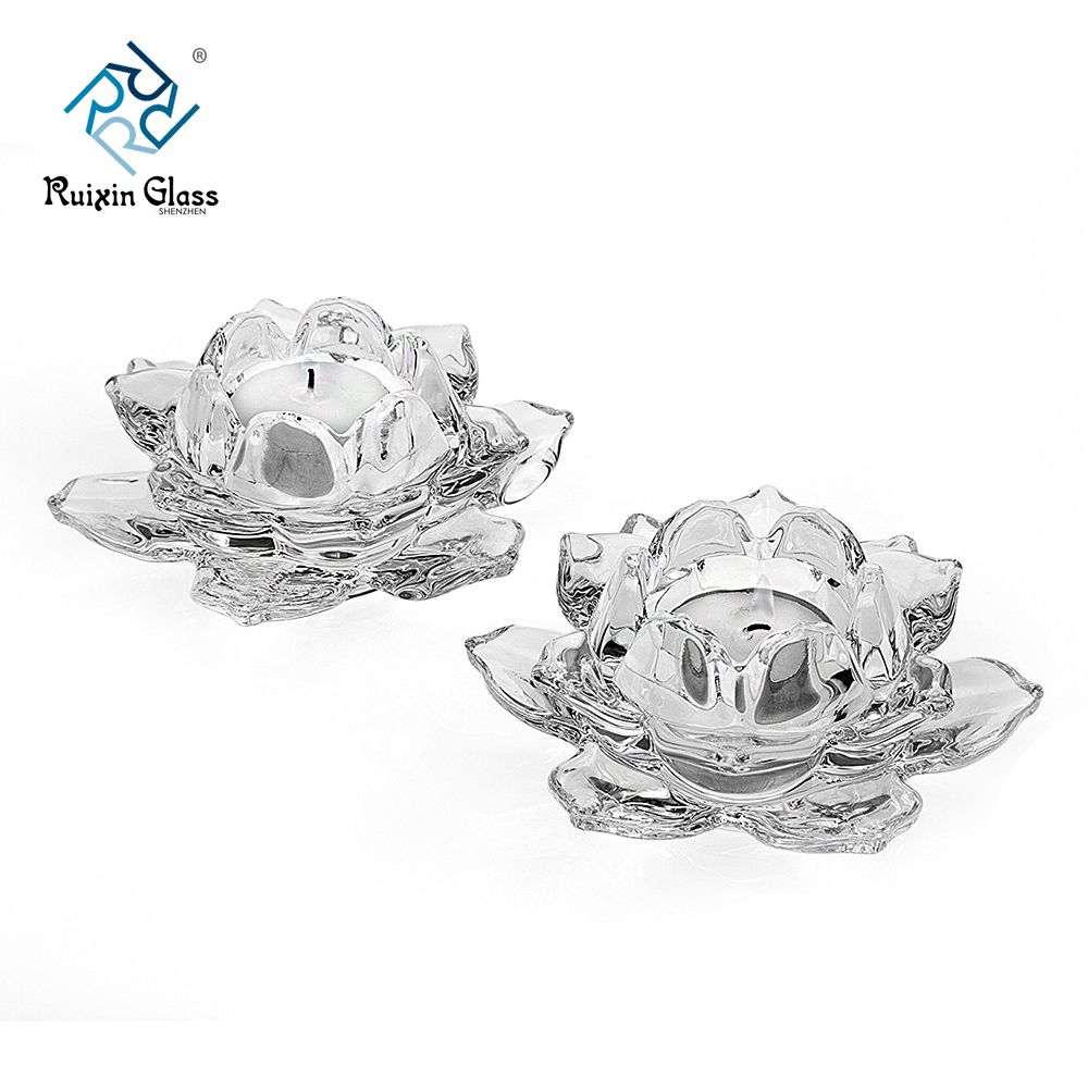 CD014 OEM Accept Lead-free Glass Wholesale Crystal Candle Holder Factory In China