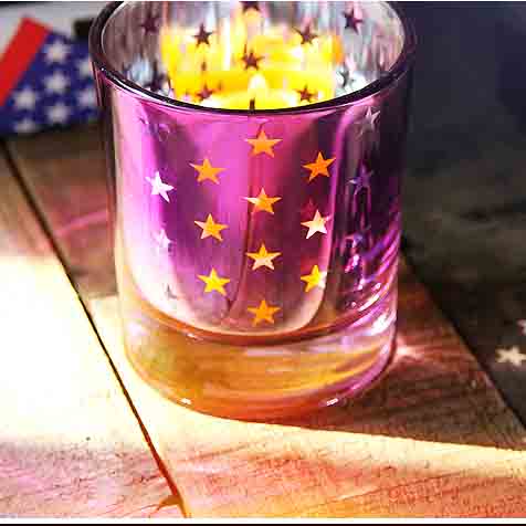 China colored glass candlesticks supplier