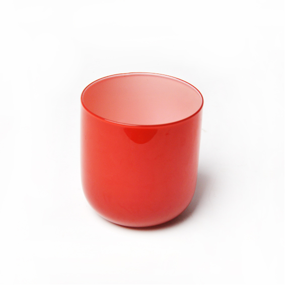 China factory for 8oz colorful glass candle holder, candlestick for home decoration suppliers