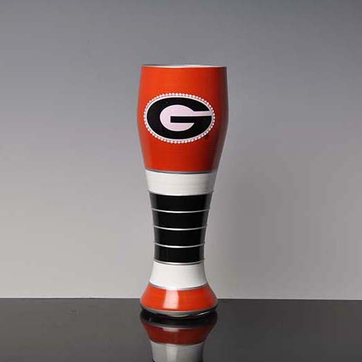 China new painted glasses decorative wine glasses painted glassware factory