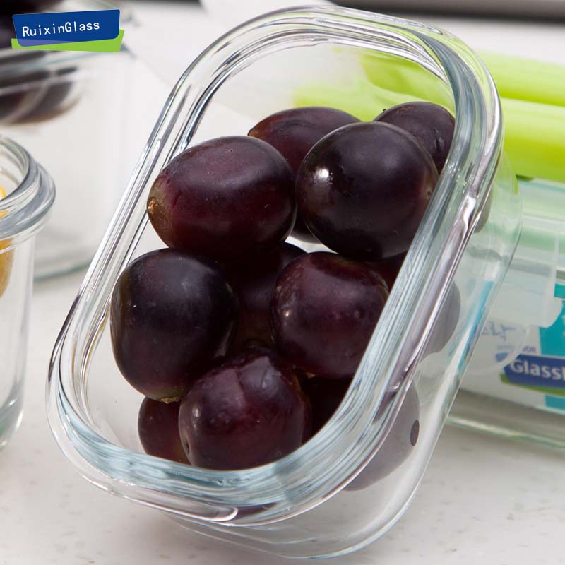 Chine boîtes en verre populaire avec des couvercles gros