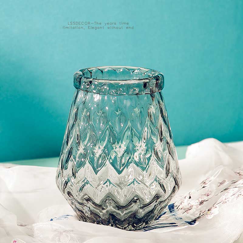 맑은 꽃 홈 장식 꽃병 공급 업체 꽃병