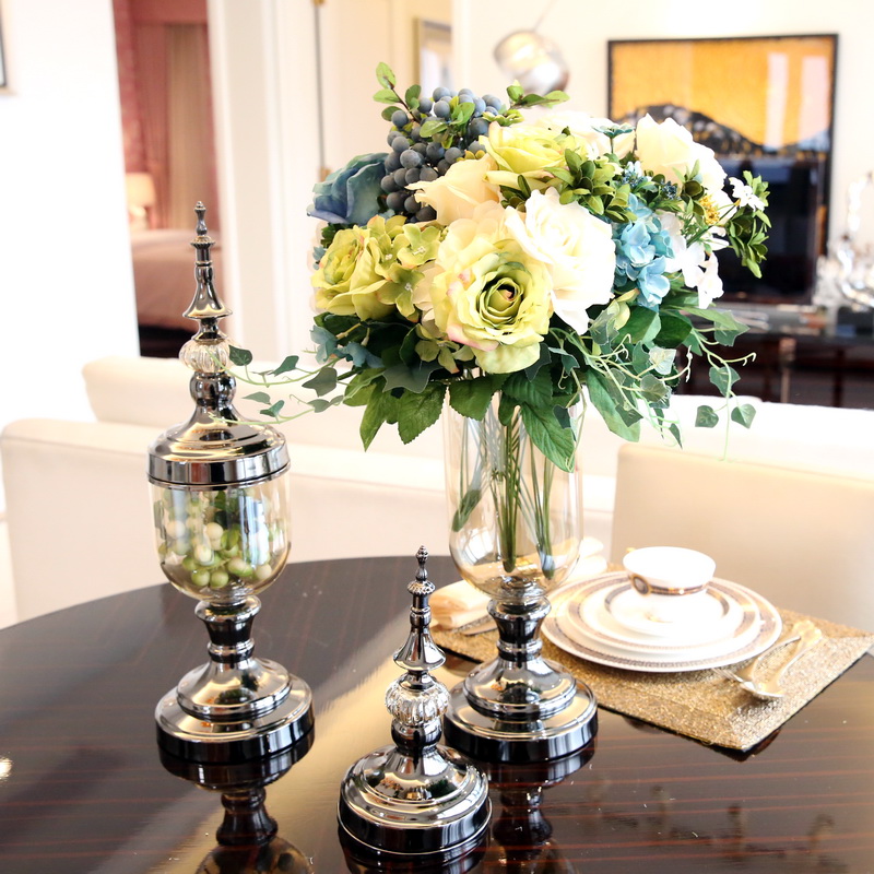 vaso di vetro trasparente | vasi contemporanee | vaso decorativo all'ingrosso