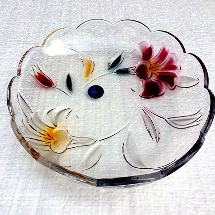 Creative fruitschaal mode loodvrij kristalglas fruitschaal groothandel