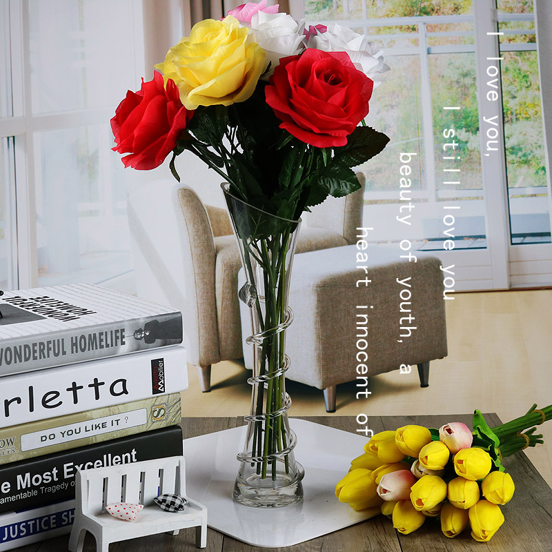 Handgeblazen glazen vazen ​​fabrikant helder glazen vazen ​​unieke glazen vazen ​​groothandel