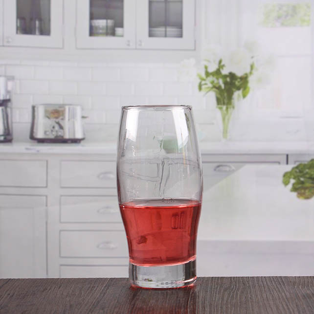 Tasses de bière transparentes à la pinte à la main faites à la main à 12 oz