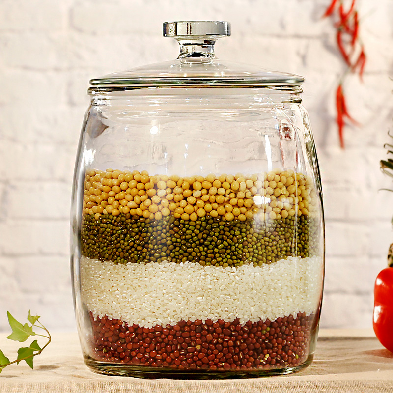 Grote opslagcapaciteit glazen potten cookie potten van glas groothandel
