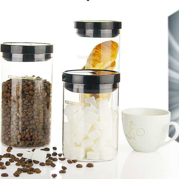 750ML 1000 ML mehrere Verwendungen Glas Container mit Kunststoffdeckel Großhandel