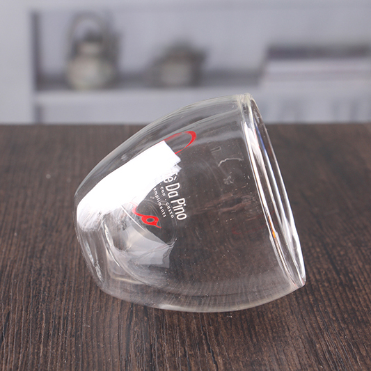 OEM Hand geblazen 160ml ommuurde dubbelglas cups groothandel