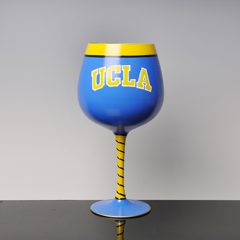 usine OEM verres à vin peintes et la main vin peint cadeau en verre grossiste personnalisé