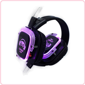 RF-309 LEDs auriculares yoga silencio para proveedor de clase de yoga Discoteca silenciosa