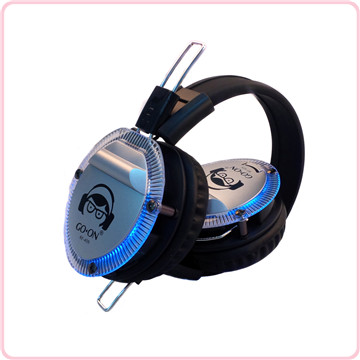 RF-409 2017 nuovo design Silent Disco cuffia con incandescente luci a LED