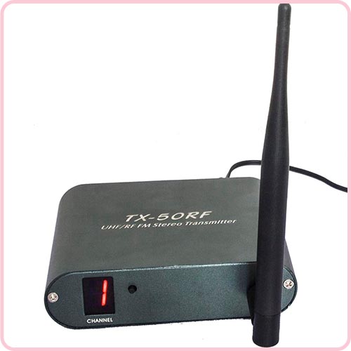جهاز إرسال لاسلكي TX-50RF لنظام اللياقة البدنية الصامت للديسكو واليوجا