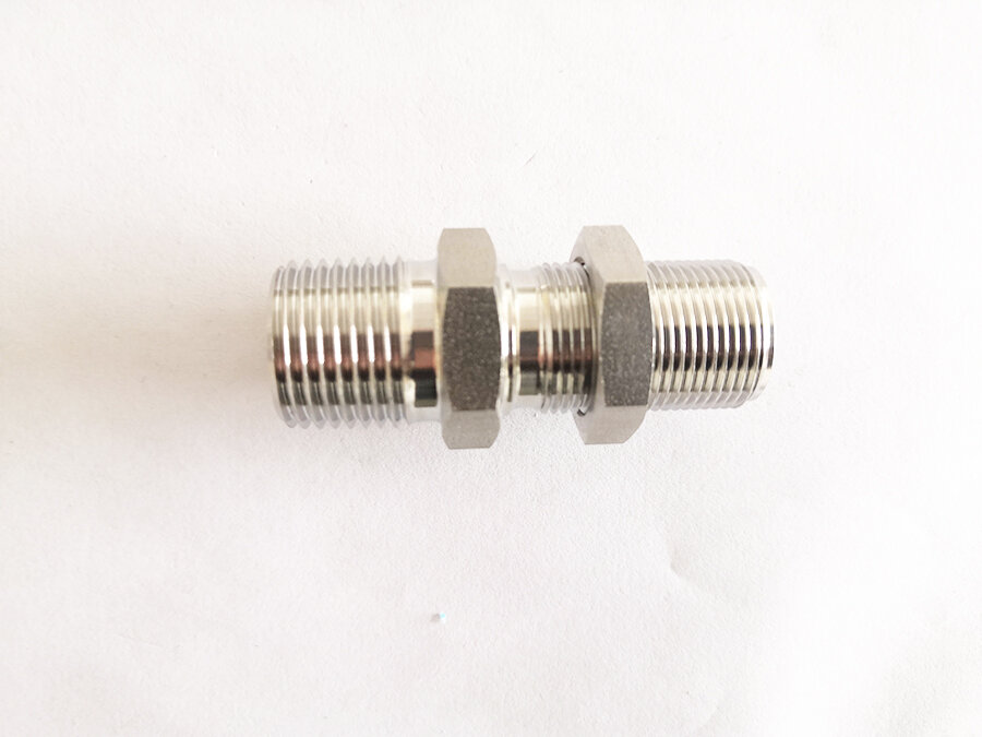 1 SS Double Ferrules Metric Tube Fittings Bulkhead Union 2mm to 38mm