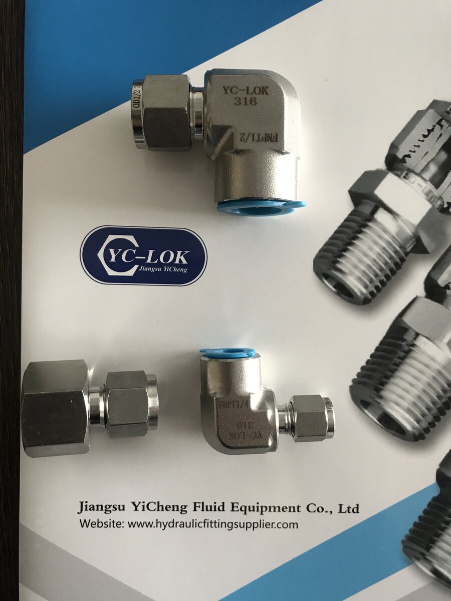 16 Stainless Steel 316 Inch Tube 12 to Female Thread 12 NPT Double Ferrules Connectors