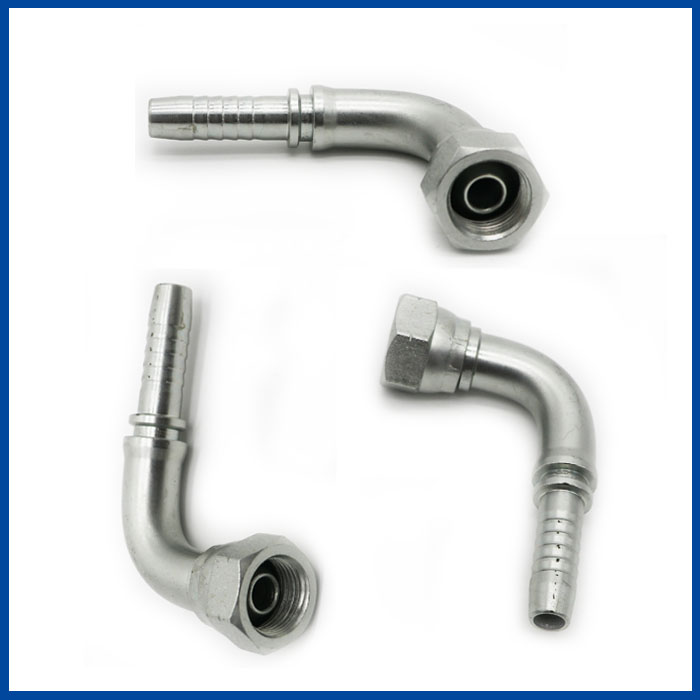 22691 Raccordo per tubo FEMMINA BSP a 90 gradi CONO da 60 gradi