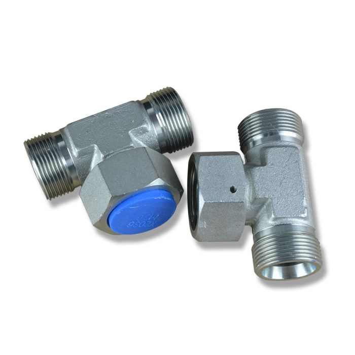 BC branch tee fittings with swivel nut