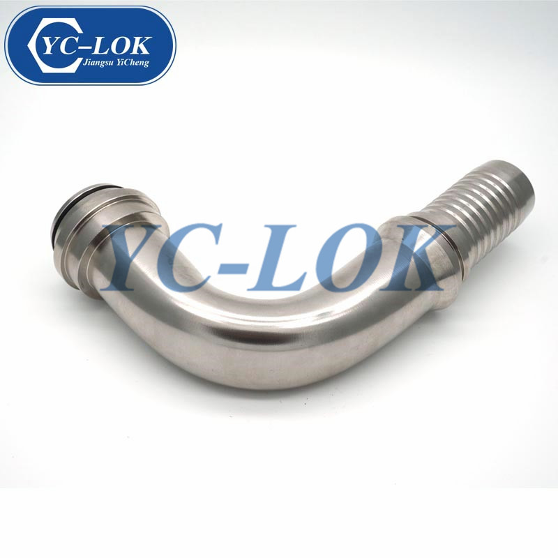China Manufacturer Hot Selling Metric 90° elbow o-ring swaged hose fittings