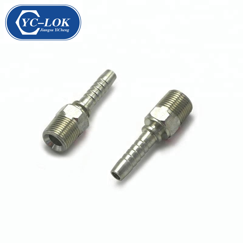 鍛造炭素鋼BSPT雄油圧ホース継手