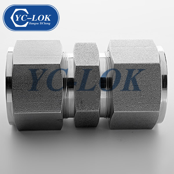 OD 3/8 Chinesische Hersteller SS 316 Zwillings-Zwinge Tube Compression Union Armaturen