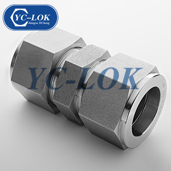 OD 3/8 Chinesische Hersteller SS 316 Zwillings-Zwinge Tube Compression Union Armaturen