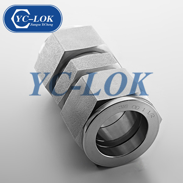 OD 3/8 Chinesische Hersteller SS 316 Zwillings-Zwinge Tube Compression Union Armaturen