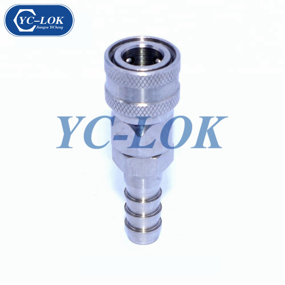 Pipe line system stainless steel hydraulic quick couplings
