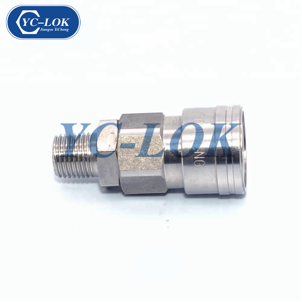 Pipe line system stainless steel hydraulic quick couplings