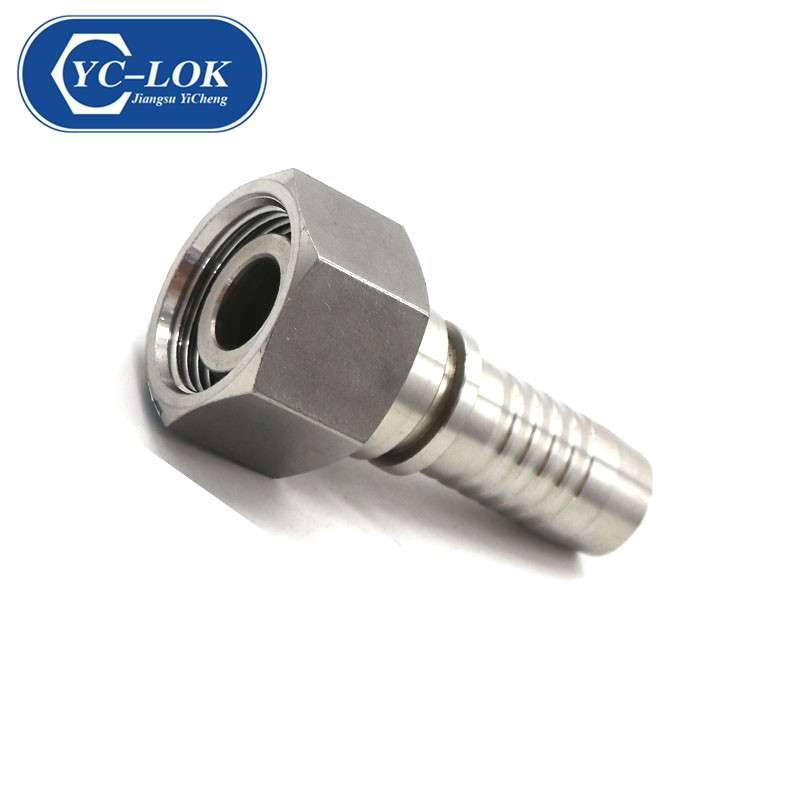 SS 304公制内螺纹24锥形液压软管接头