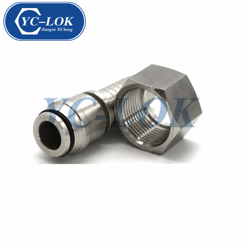 SUS 304 metrische weibliche 24 Kegelhydraulikschlauchbefestigungen