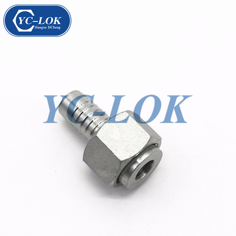 Versand von China hydraulischen Metric Female Flat Seat Schlauchanschluss