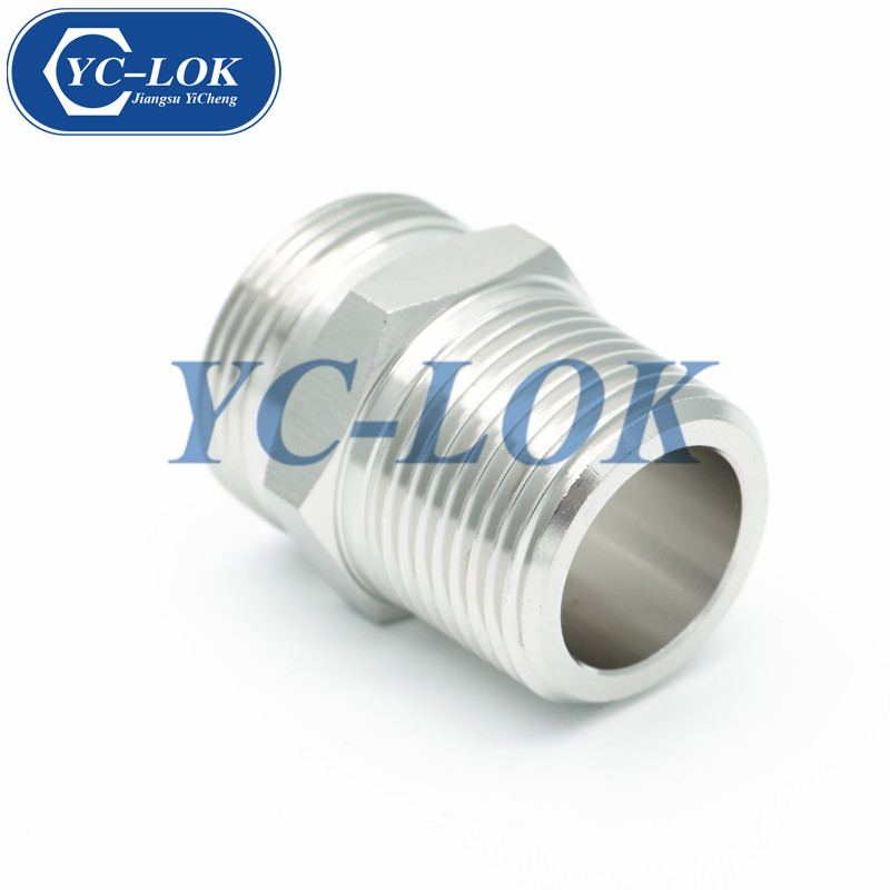 不锈钢304直六角BSPT外螺纹配件