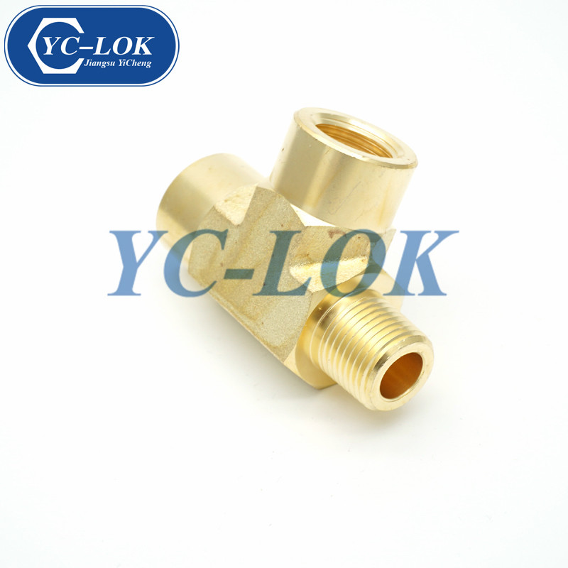Worldwide supplier brass BSPT reducer tube adapter tee fittings
