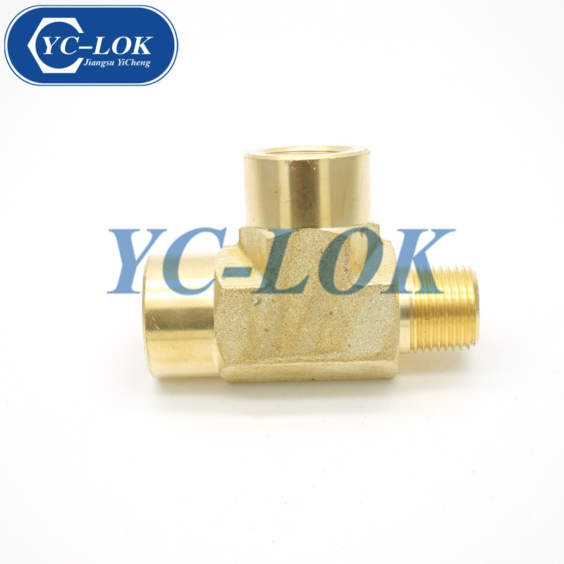 Worldwide supplier brass BSPT reducer tube adapter tee fittings
