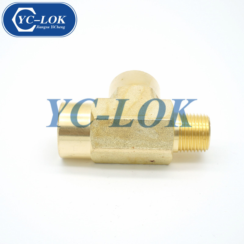 Worldwide supplier brass BSPT reducer tube adapter tee fittings