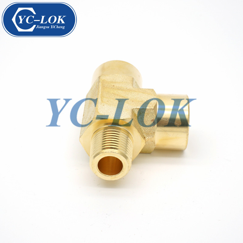 Worldwide supplier brass BSPT reducer tube adapter tee fittings