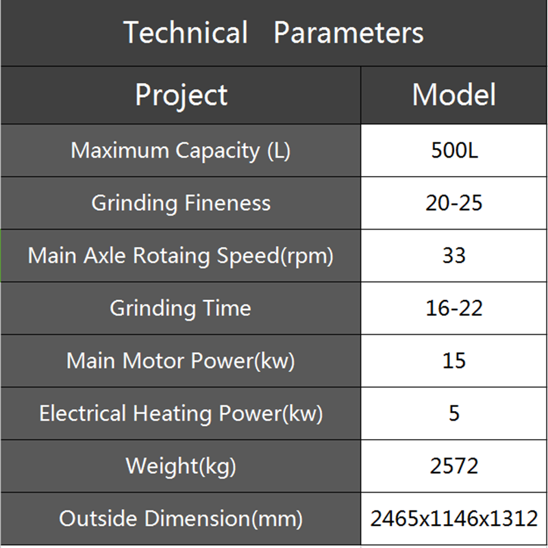 500L Chocolate Grinding Machine