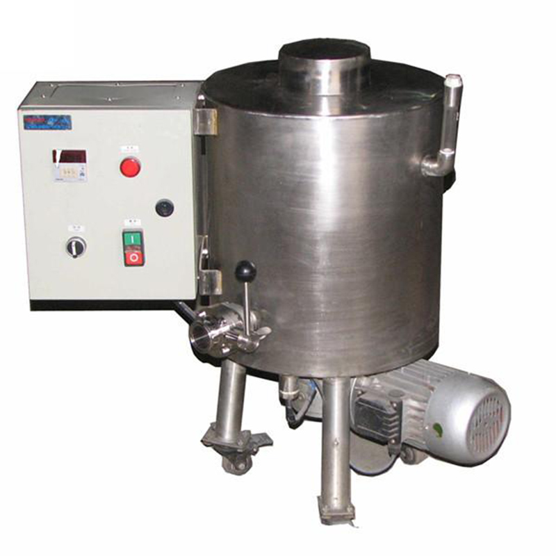 chocolate melting machine with holding tank, stainless steel chocolate syrup holding tank