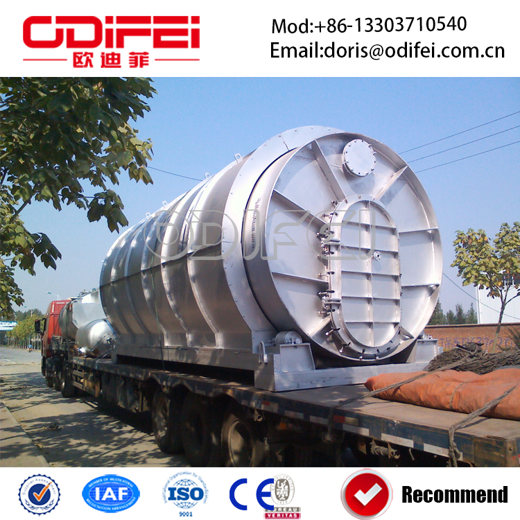 Batch type waste tire pyrolysis oil equipment