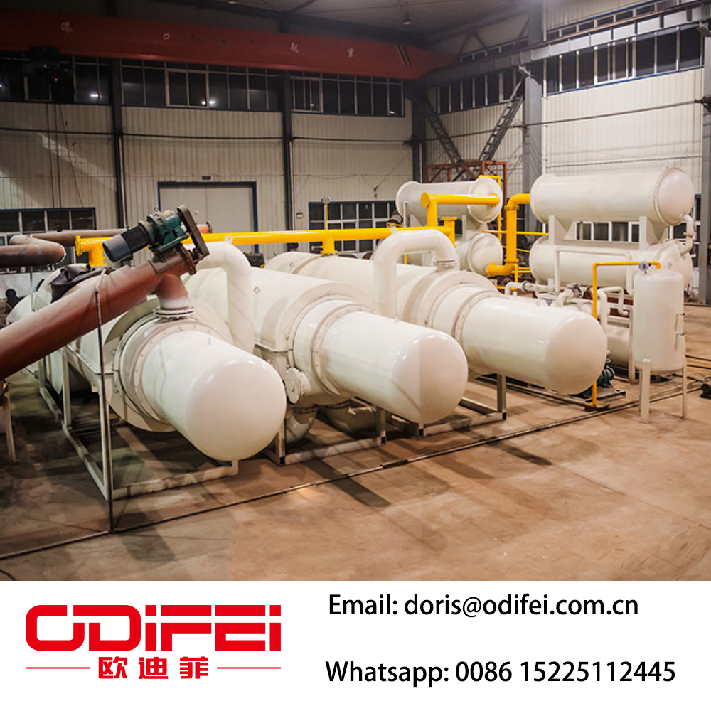 Rifiuti continui pneumatici / plastica pirolisi dell'olio combustibile