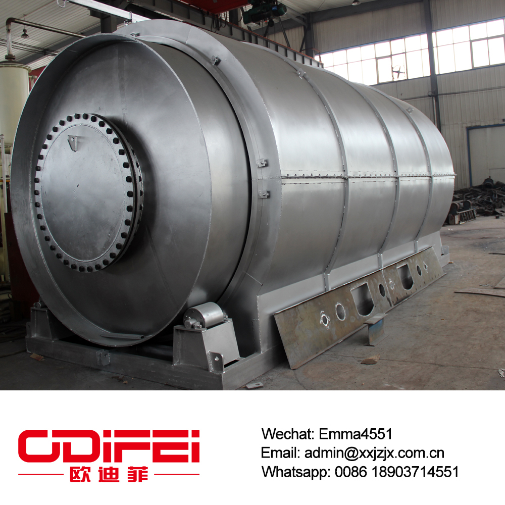 Environment-friendly and pollution-free tyre pyrolysis plant