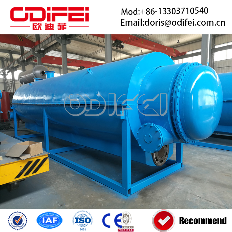 Fully continuous waste plastic pyrolysis oil machine