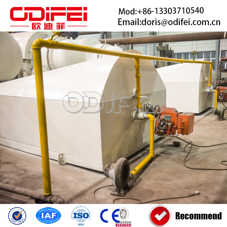 Macchina di pirolisi completamente continua della gomma di spreco